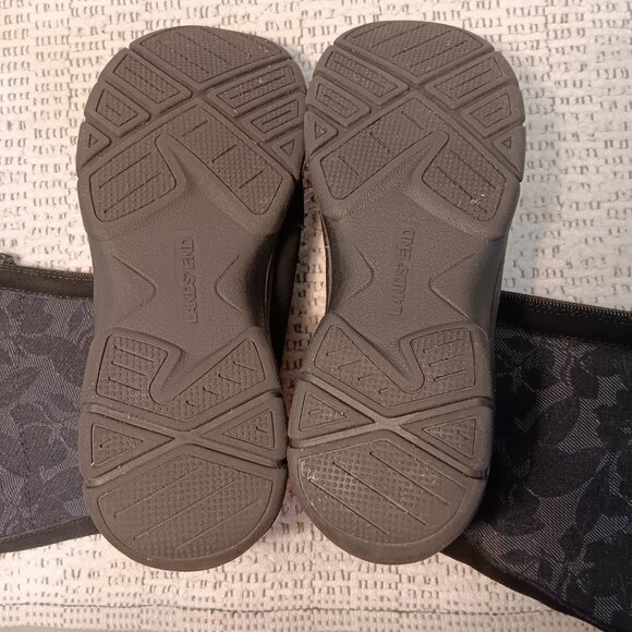 Lands' End women's suede & leaf print zip-up mid calf winter boots sz 8.5 B - Picture 9 of 12